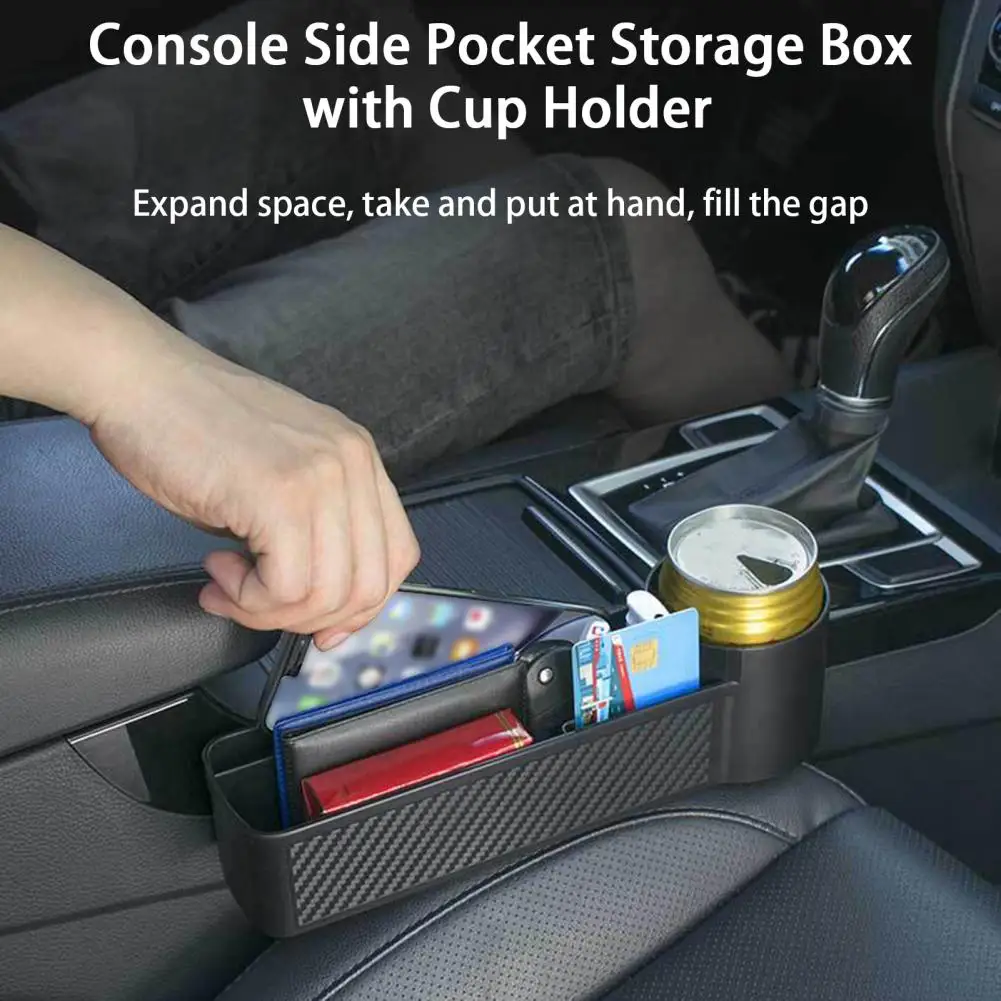 

Car Seat Organizer Durable Easy to Install Long-Lasting Car Seat Gap Filler Organizer Storage Box Car Supplies