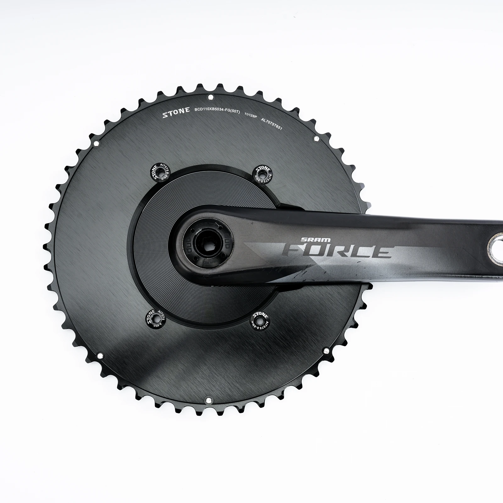 ストーンAXSチェーンリングアダプタースパイダー110BCD SRAM Force Red