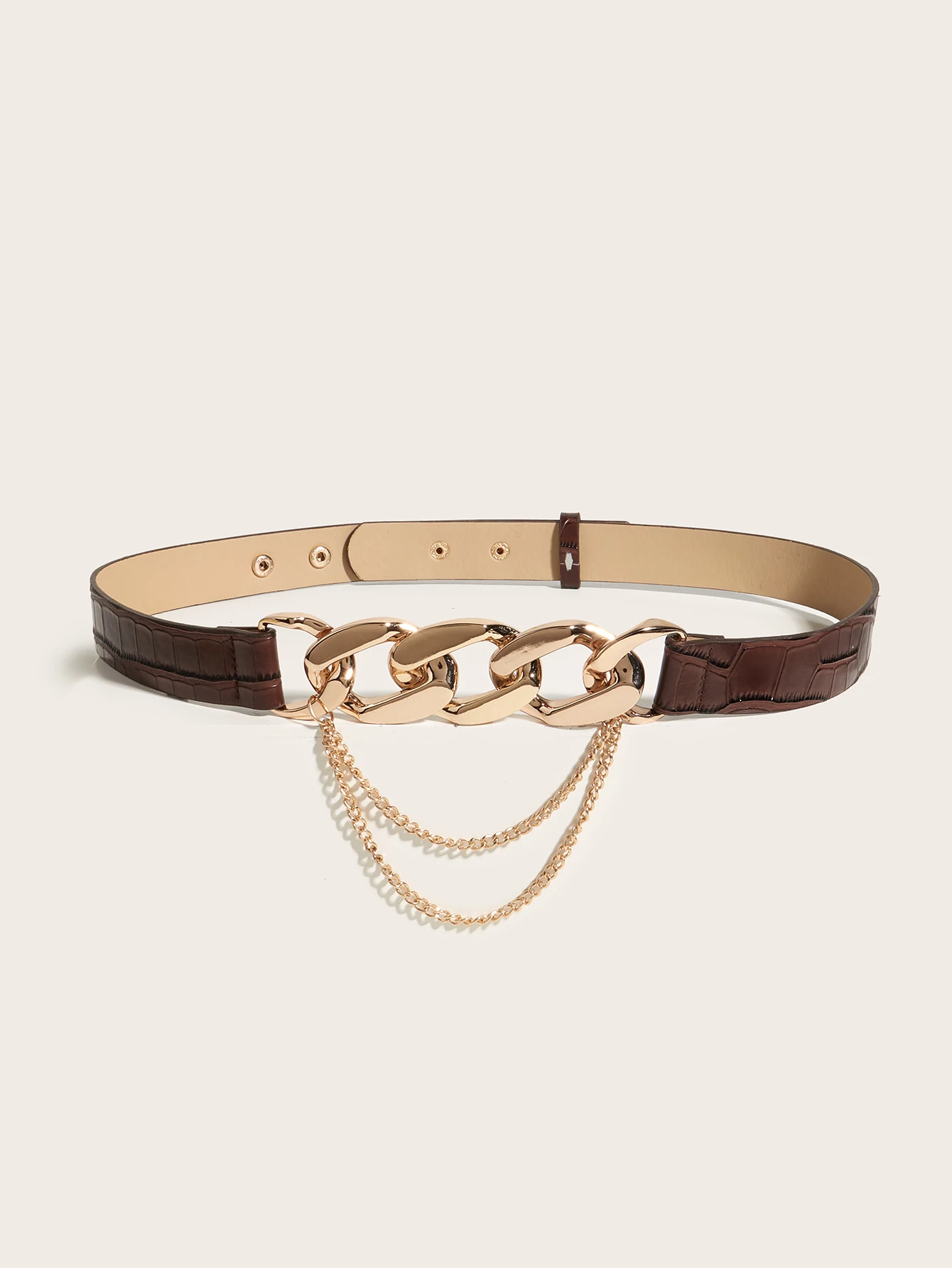 Fashionable removable chain buckle trendy women's belt - Image 3
