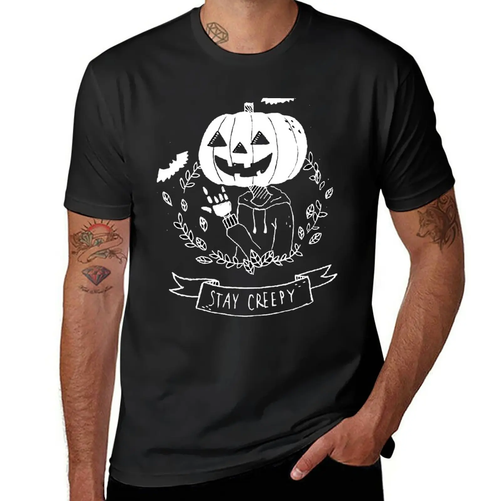

Stay Creepy! T-Shirt new edition sports fans mens graphic t-shirts hip hop