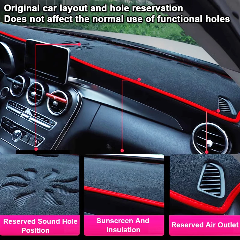 Silicone Non-Slip Car Auto Dashboard Cover For SWM G01-LHD Dash Mat Pad Carpet Cushion SunShade Acessorios