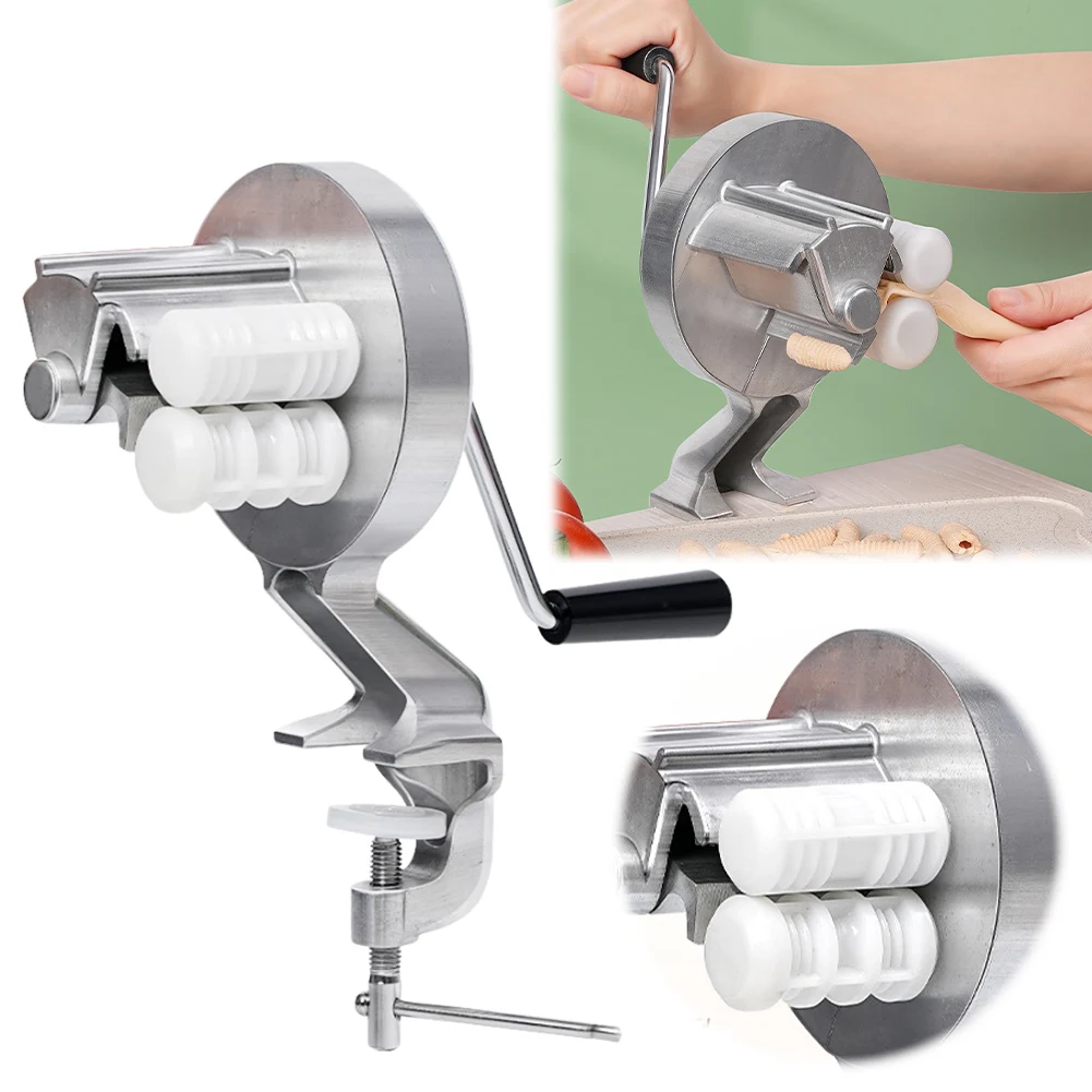 Manual Macaroni Maker Portable Hand Cranking Noodles Pressing Machine Homemade Pasta Maker for Kitchen Restaurant Noodle