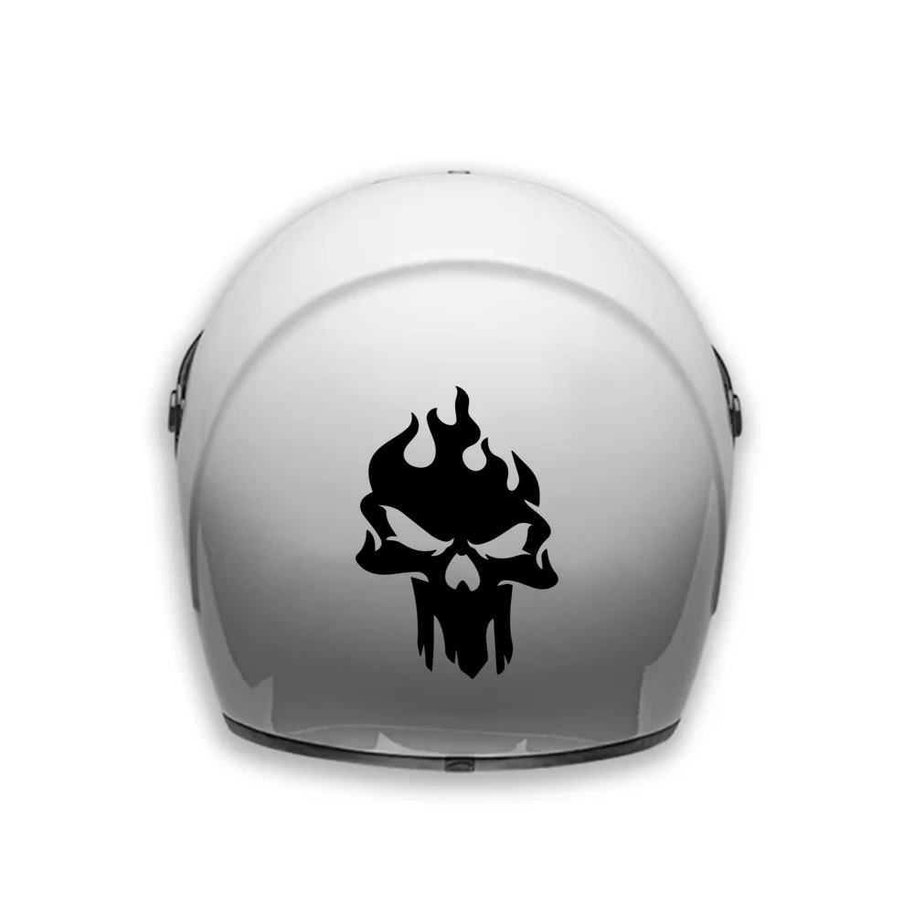 

Diy Fire Skeleton Transprant Stickers Motorcycle Body Decor Helmet Skull Decals Motor Vinyl Sticker