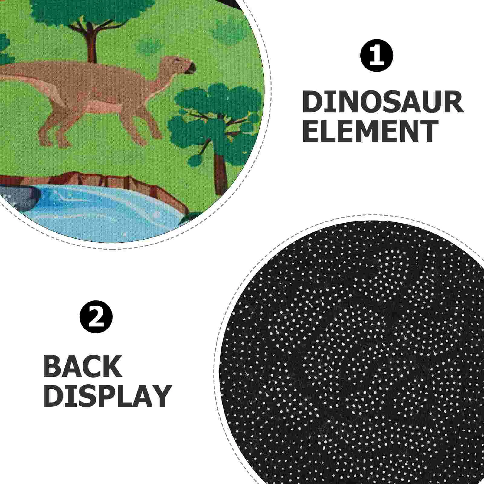 Children's Play Mat Foldable Toddler Toy Track Rug Car Dinosaur Polyester for Toddlers Carpet 2