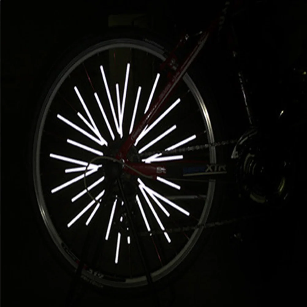 

Reflective Wheel Spokes Bicycle Spokes Wheel Stickers Reflective Warning Strip Tube Reflector Cm Bicycles Parts