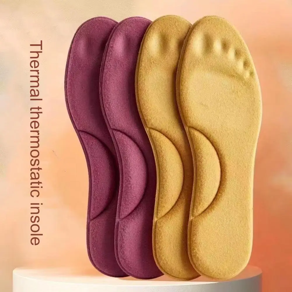 Thermal Insoles Reusable Cotton Shock-absorbing Winter Warm Self-Heated Insoles shoe insoles orthopedic insoles heated shoe insoles
