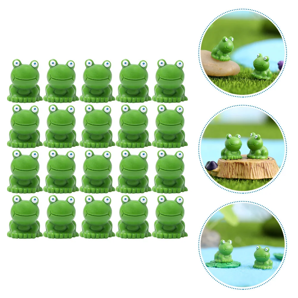 

20/30pcs Mini Resin Frog Figurines Realistic Animal Models Educational Toys Fairy Garden Dollhouse Accessories