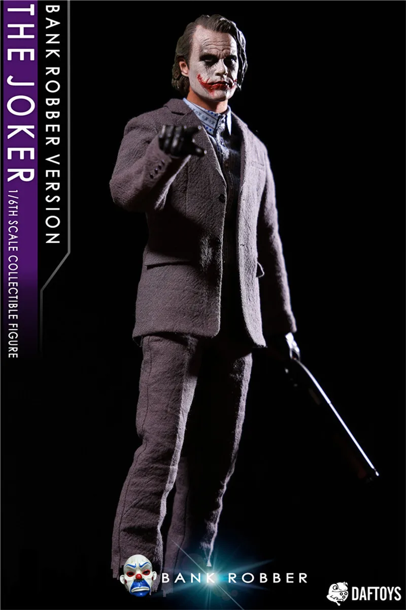 DAFTOYS F02 1:6 Joker Bank Robber Clothing Set Head Sculpt and 