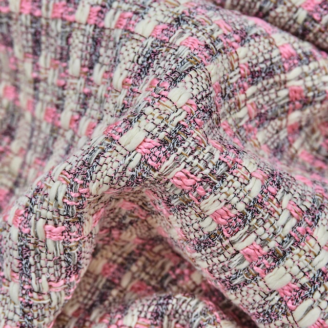 The Pink Weaving Tweed Fabric For Coat Telas Por Metro Tissus Au MÈTre  Ткань Для Шитья Одежды Sewing By The Yard Tecido African - AliExpress