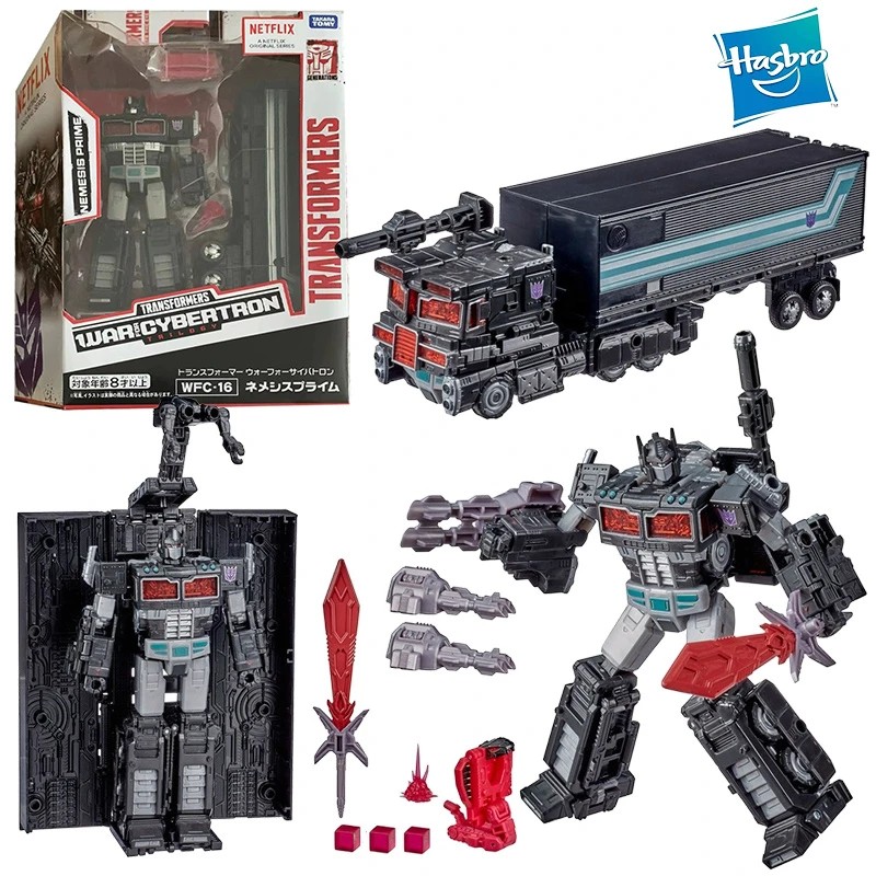 

Hasbro Transformer Siege WFC-16 Nemesis Prime Netflix Limited 25Cm Leader Class Original Action Figure Model Toy Gift Collection