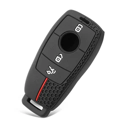 Premium Silicone Car Remote Key Case Cover (Black)