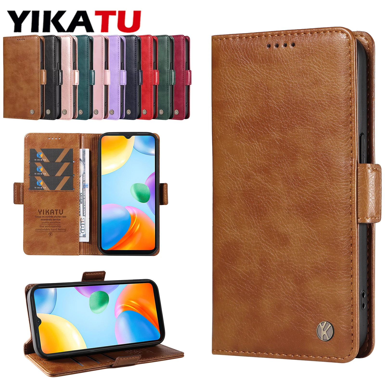 Leather Wallet Phone Case - Elegant and Durable Protection