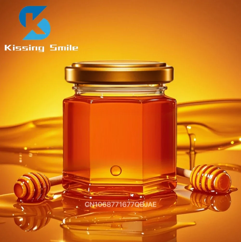 10pcs 20pcs Mini Glass Pot Set Small Honey Pot Honey Pot with Golden Lid Suitable Honey Guest Wedding Box Parties Gifts Bottles 3