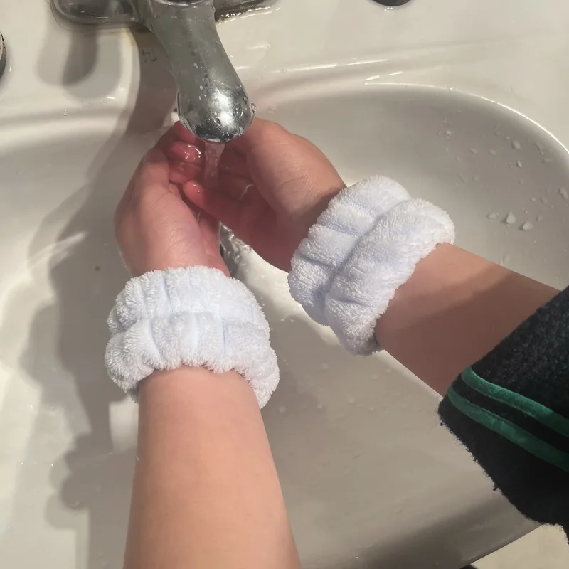 Lorrgasw 20 asciugamani da polso per lavare il viso, cinturino per il lavaggio del viso, cinturino in microfibra per il lavaggio del polso, cinturino per il polso