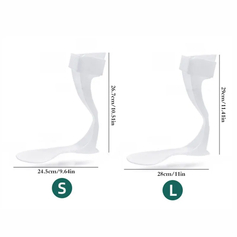 1PC Drop Foot Brace Leaf Spring Splint, Ankle Stabilization Orthosis Support for Stroke,Achilles Tendon Contract