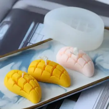 New 3D Mangoes Silicone Candle Mold Baking Cake Handmade DIY Sugar Flipping Dessert Chocolate Making Mold Kitchen Baking 2