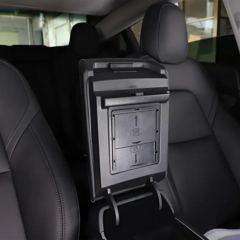 

For Tesla Model 3 Y 2016-2022 ABS Black Car Center Control Armrest Box Hidden Storage Box Privacy Storage Box Car Accessories