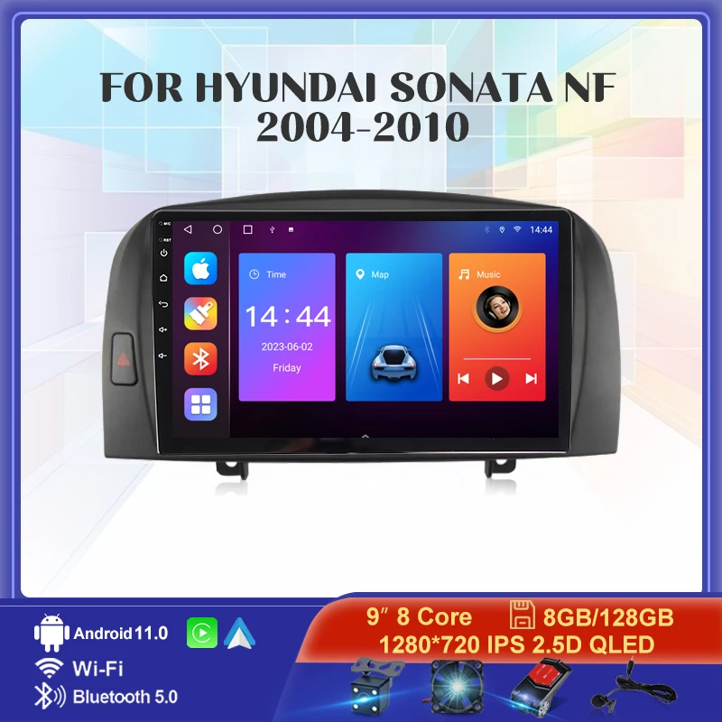

Автомобильное радио MAMSM Android 11 для Hyundai Sonata NF 2004-2010, автомобильный мультимедийный видеоплеер, навигация GPS, Авторадио DSP для Carplay