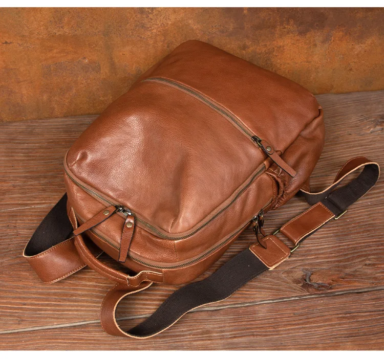 جلد المرأة في الهواء الطلق السفر على ظهره Vintage سعة كبيرة على ظهره حقيبة مدرسية للرجال على ظهره ل 15.6 بوصة حقيبة كمبيوتر محمول