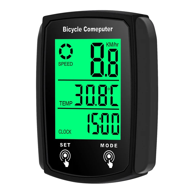 Wired Bike Computer with 19 Functions & Backlight 4