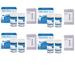 Safe Accu 50/100/200pcs Blood Glucose Test Strips Suitable For Safe Accu With Lancets Blood Sugar Detection Without Glucometer