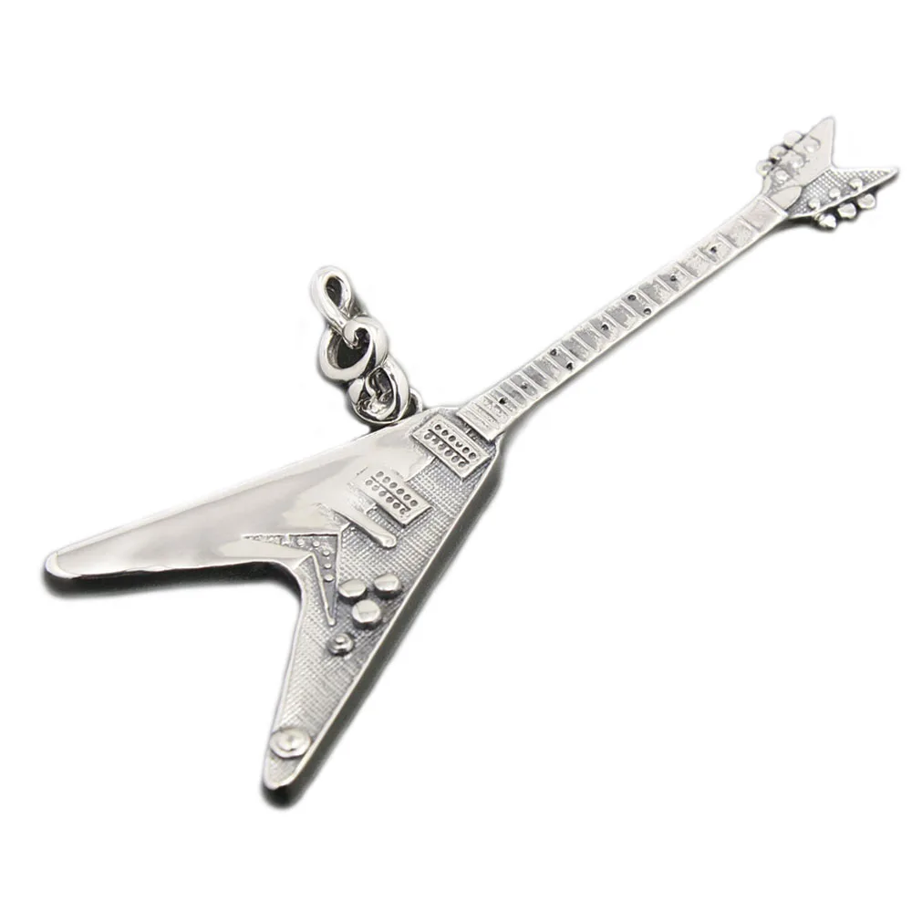 

Guitar Metal Rock Legend Scorpion 925 Sterling Silver Pendant 8B021