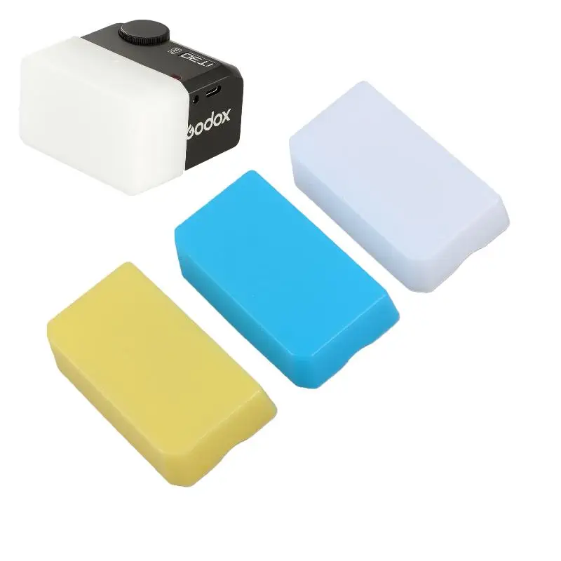 【C】1/3Pcs 카메라 액세서리 IT30PRO 카메라 플래시용 휴대용 플래시 소프트 라이트 박스 흰색 노란색 파란색