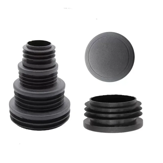 Bouchon de trou rond en acier, 16/32 pièces, bouchon d'extrémité d'insertion, couvercle de pied de chaise de meubles, tube métallique, Protection coulissante d'échelle en alliage 6