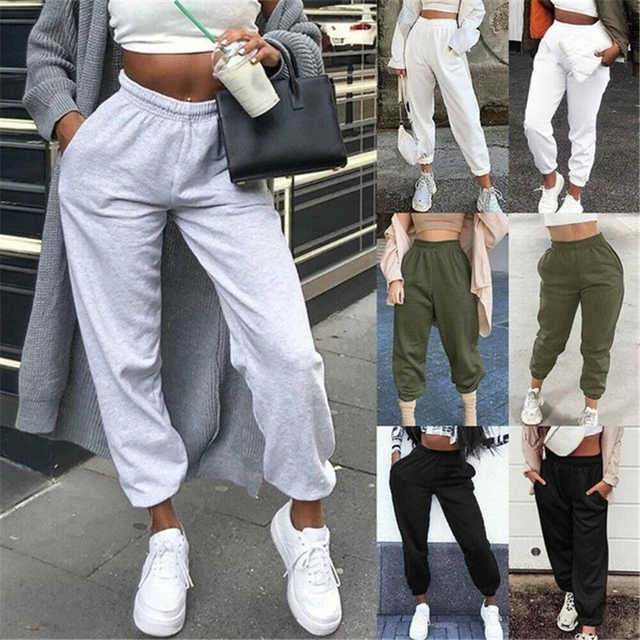 Joggers Sweatpants For Women Casual Baggy Fashion Loose Sports Athleisure  Pants Home Leisure Trousers Female Streetwear