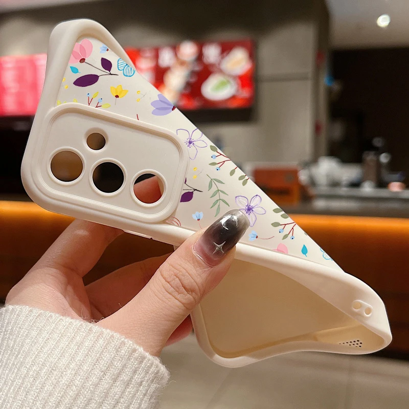 Floral Print TPU Case - Elegant Phone Cover