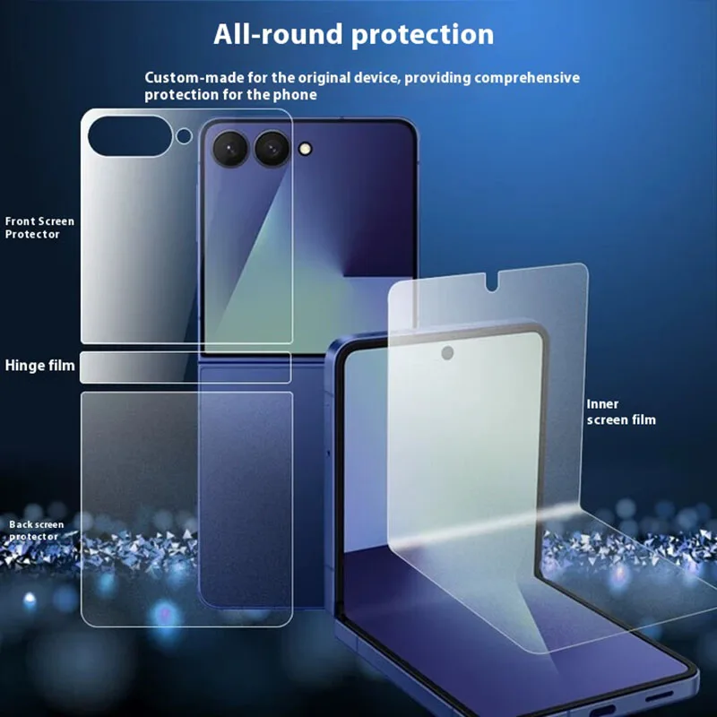 4-in-1 Matte Hydrogel Film Soft TPU Full Cover Screen Protector
