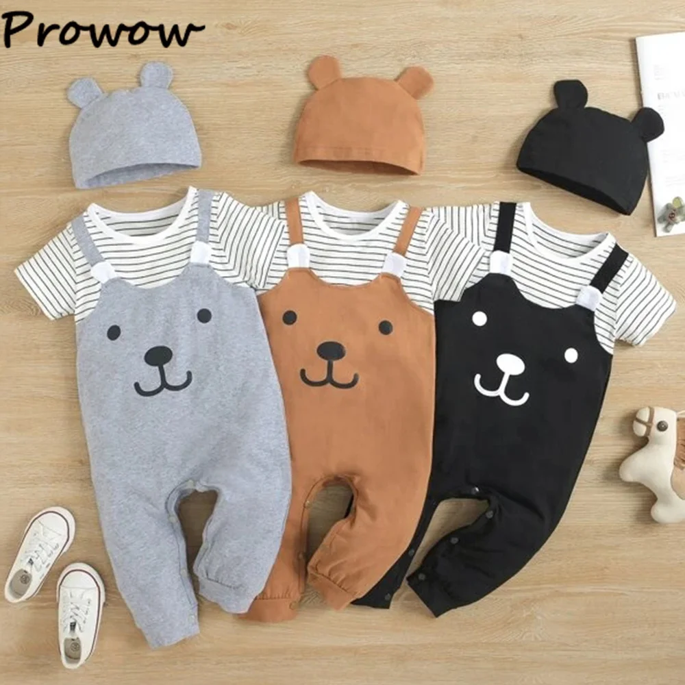Newborn Infant Boys Baby Rompers Newborn Baby Clothes Pajama Baby