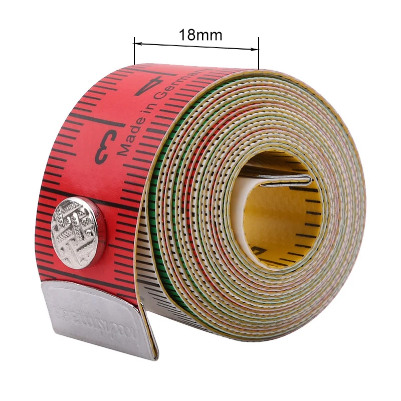 60 Inch/150cm Flexible Tape Measure for Body Fabric Sewing Knitting Home  Craft Dual Sided Measurements Soft Tape with Snap Button Closure