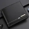 New Men's Wallet Credit Card Holder Zipper Coin Purse High-Quality Lychee Pattern Business Short Wallet For Men 2
