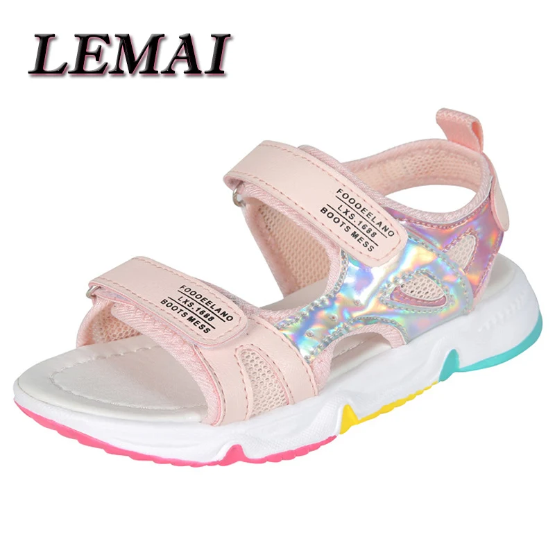 girl princess shoes Children Boys Sandals High qualtiy Leather Cut-outs Child Summer Big Boy Sandalias Children's Shoes Kids Canvas Rain Flats child shoes girl