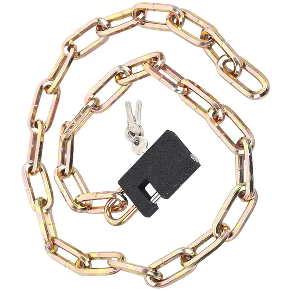 

Bike Chain Lock with Keys Sturdy Chain Lock Bike Safety Lock Anti-theft Cycling Lock Portable Bike Lock