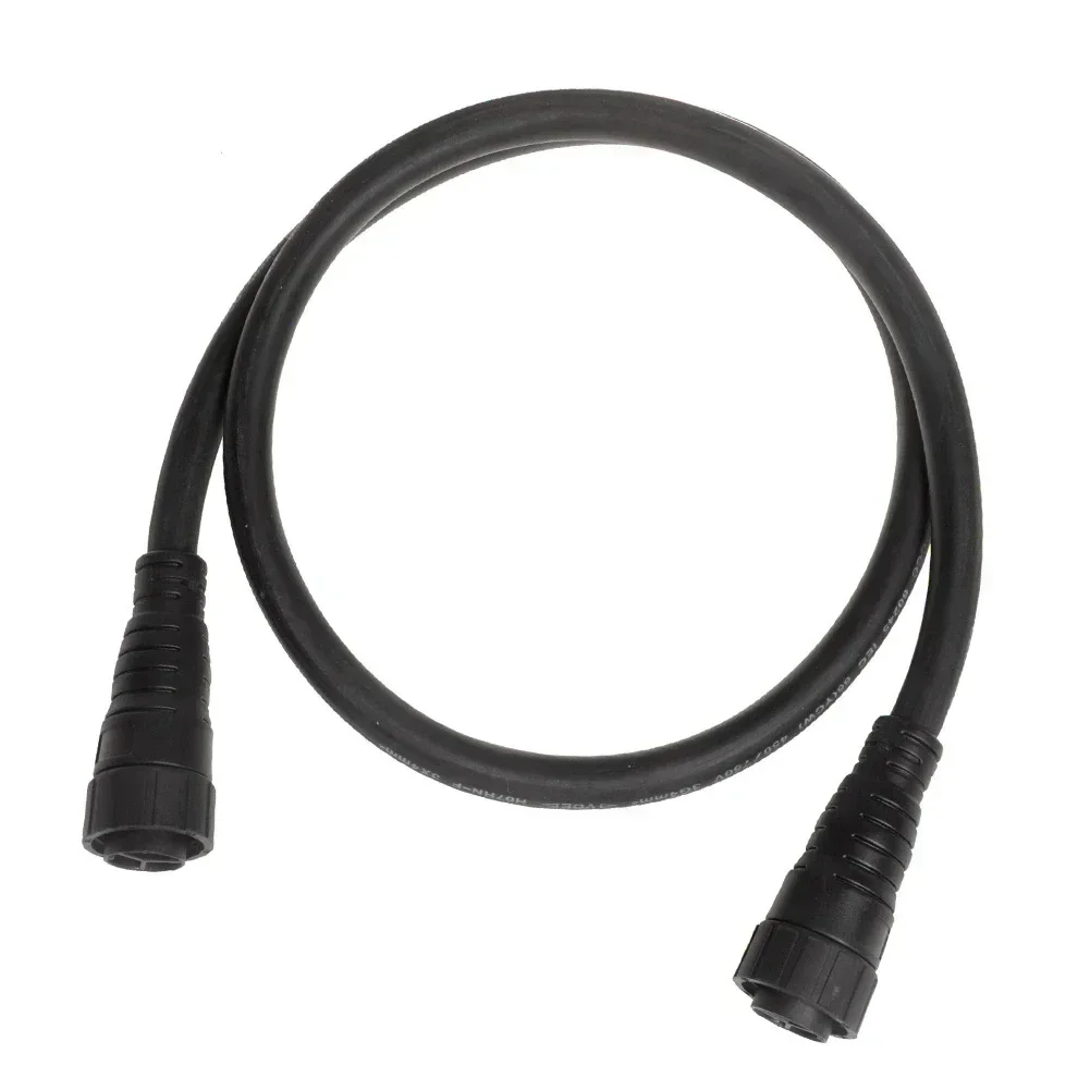 Durable 2M Waterproof Power Cable Connector Extension Cord - Black