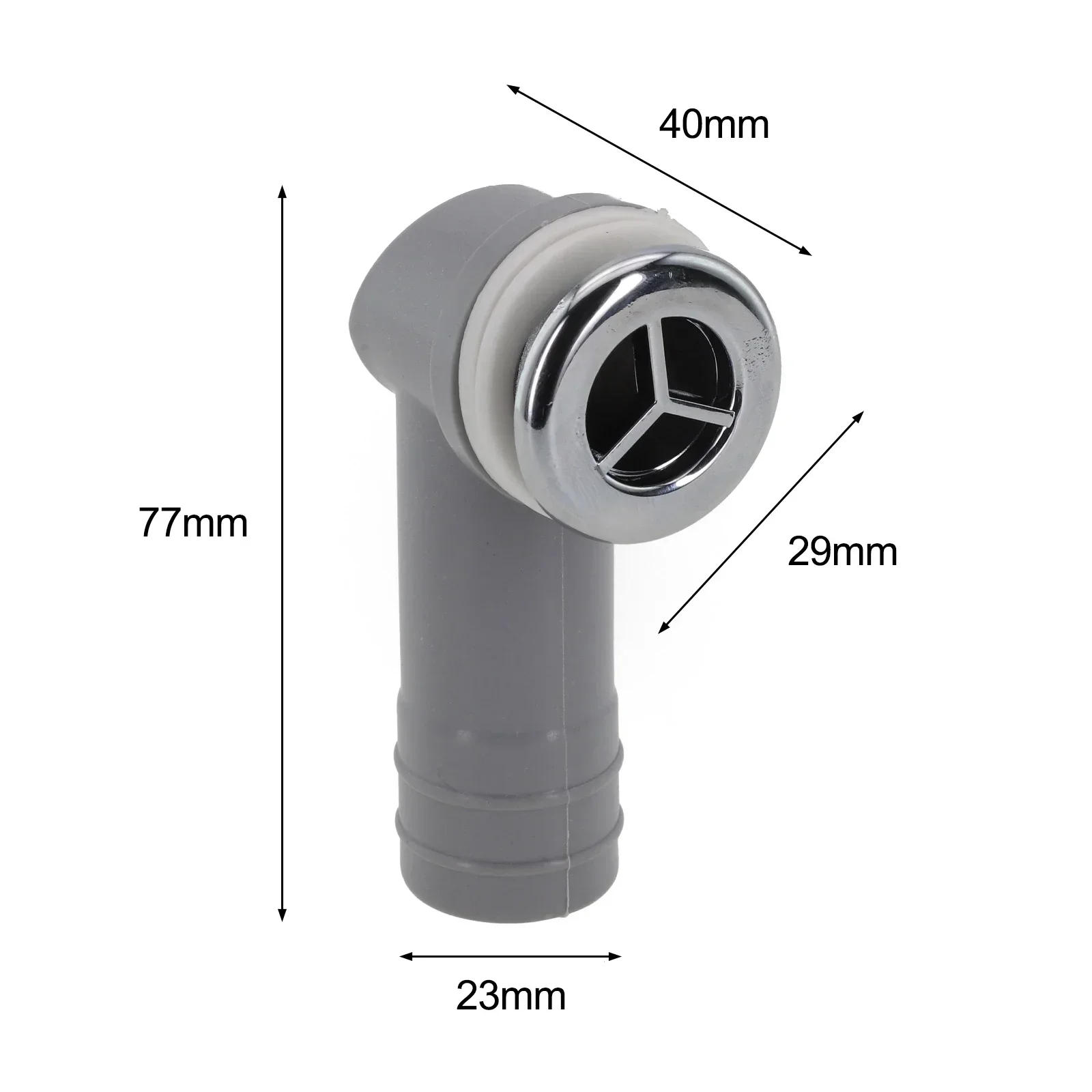High Quality Overflow Head Overflow Hole Basin Hole Drainage Waste Fitting Drainage Water Hose Joint PP