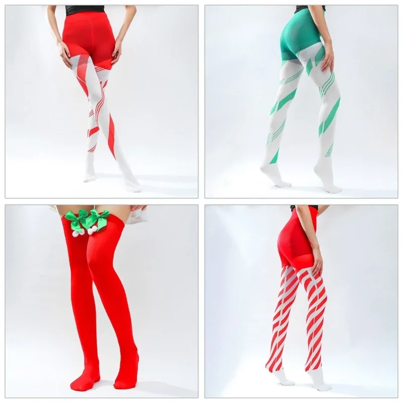 Women's Colorful Striped Patterned Tights JK Pantyhose Tights Students Girls Pantyhose Stockings Sexy y2k Stockings
