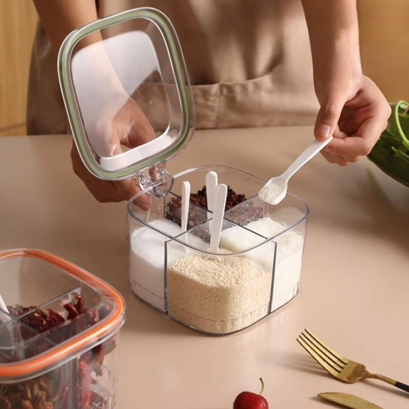 4 Grids Seasoning Jar for Salt