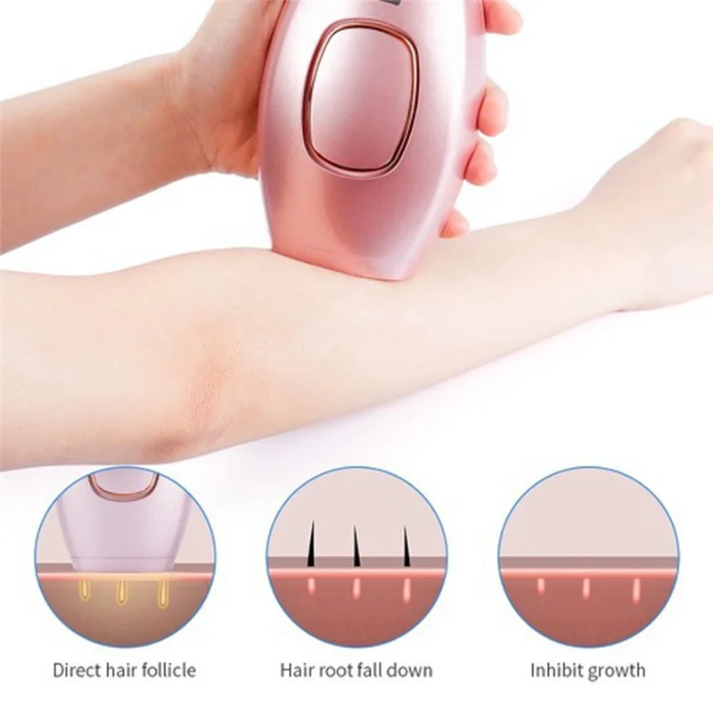5-Level-Laser Bikinis Pulses Epilator Painless Laser- Hair Removal Facial Depilator Electric Trimmer Black AU Plug 5