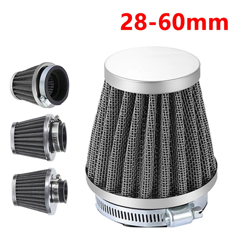 Air Filter 28-60mm Motorcycle Mushroom Head Filters High Flow Air Intake for ATV Pit Dirt Bike Suzuki Honda Kawasaki Yamaha Moto