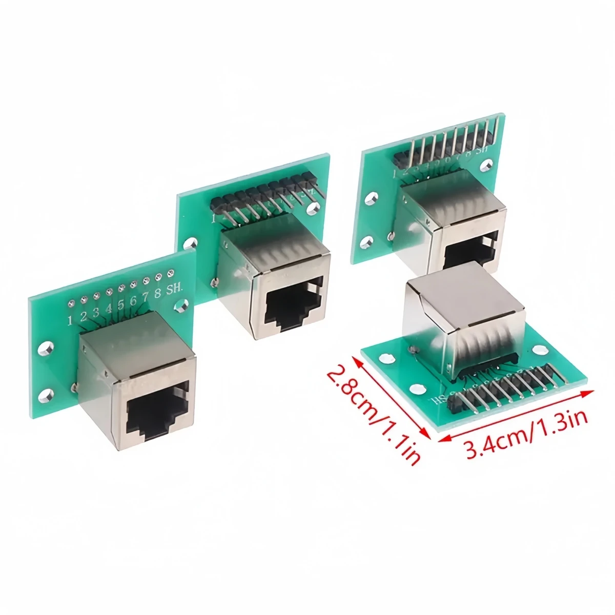 Ethernet Breakout Board Modular Ethernet Connector Adapter Small Mini ...
