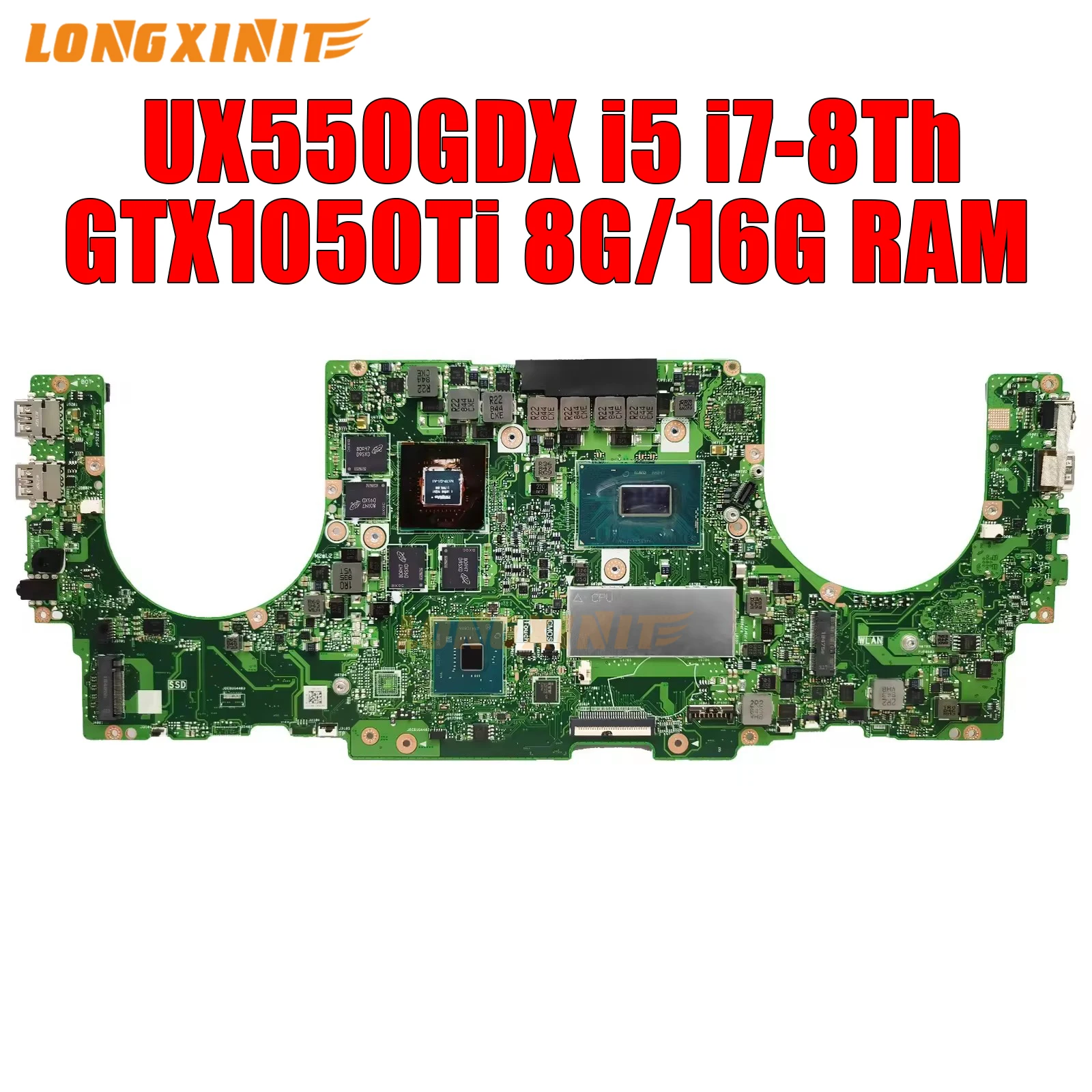 

Материнская плата UX550GDX для ноутбука ASUS Zenbook UX550GD UX550GEX UX550GE UX550G UX550GDX I5 I7 i9 GTX1050 GTX1050Ti 8 ГБ/16 ГБ ОЗУ