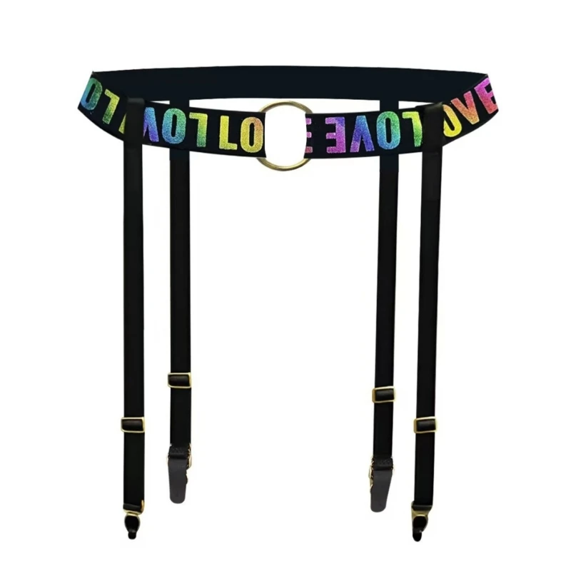 

Garter Belt for Thigh Highs,Sexy High Waist Garter Belt for Women Lingerie with 4 Straps,Panties Stockings Not Included