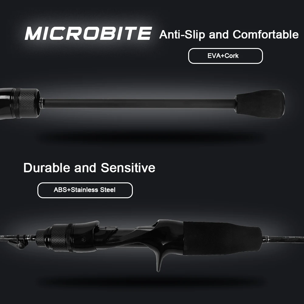 Canne Ajing MIFINE MICROBITE XUL-UL 40T/46T - Pour pêche légère rocheuse eau douce et salée 2g-5g