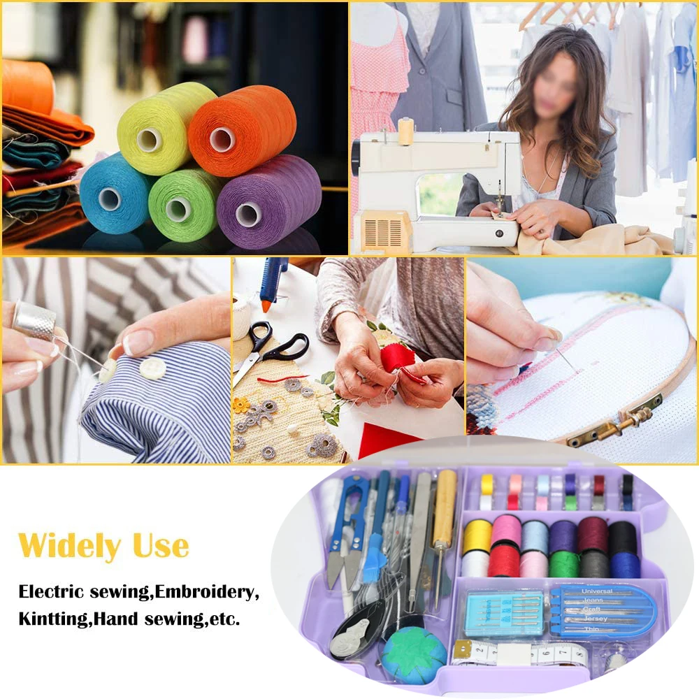 Sewing Kit for Adults Upgrade Spools of Thread Portable Sewing Supplies for  Beginners Emergency Traveler Contains Thread - AliExpress