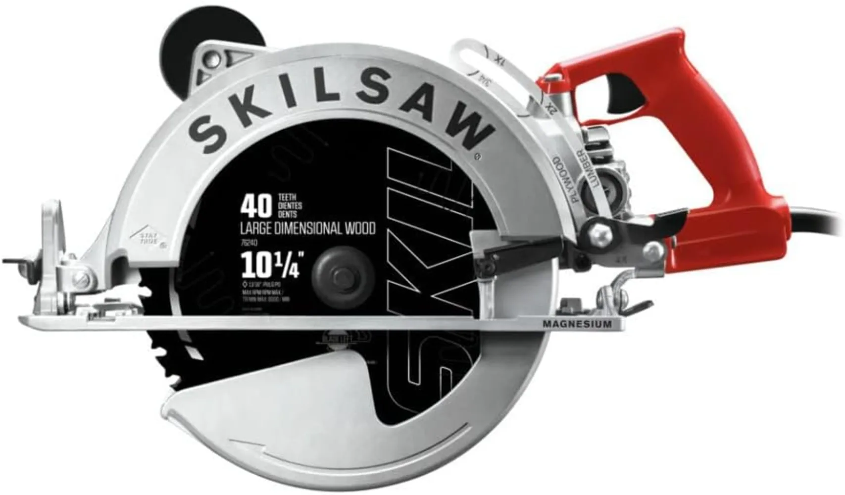 

10-1/4 in. Magnesium Worm Drive Circular Saw with Twist Lock- SPT70WM-71