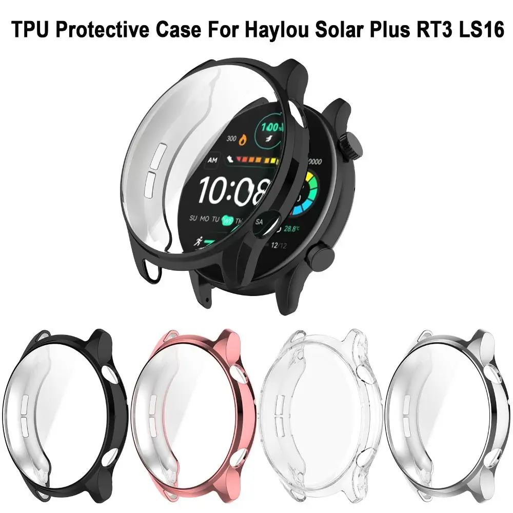 Tpu Soft Screen Protector Case Shell Copertura Completa Per Haylou Solar Plus Rt3 Ls16 Screen Protector Cover Accessori Per Orologi Intelligenti