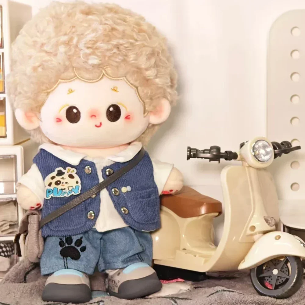 Mini Electric Motorcycle Toy Lights Music Doll Accessories for Children